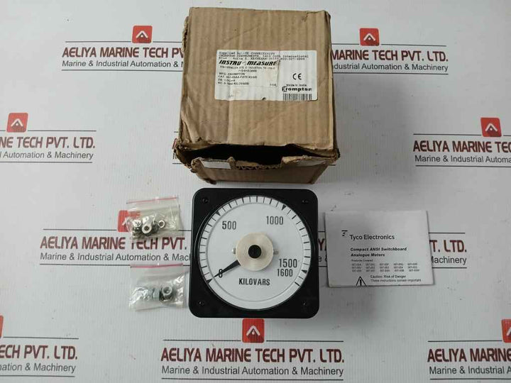 Analog Kvar Meter 0-1600Kilovars Crompton 007-05Aa-fate/Kvar