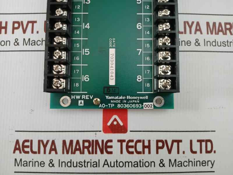 Analog Output Remote Terminal Pcb 80360693-002 Yamatake-honeywell Revision A