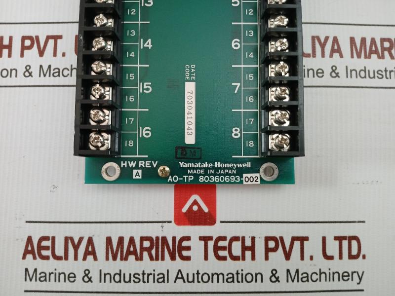 Analog Output Remote Terminal Pcb 80360693-002 Yamatake-honeywell Revision A