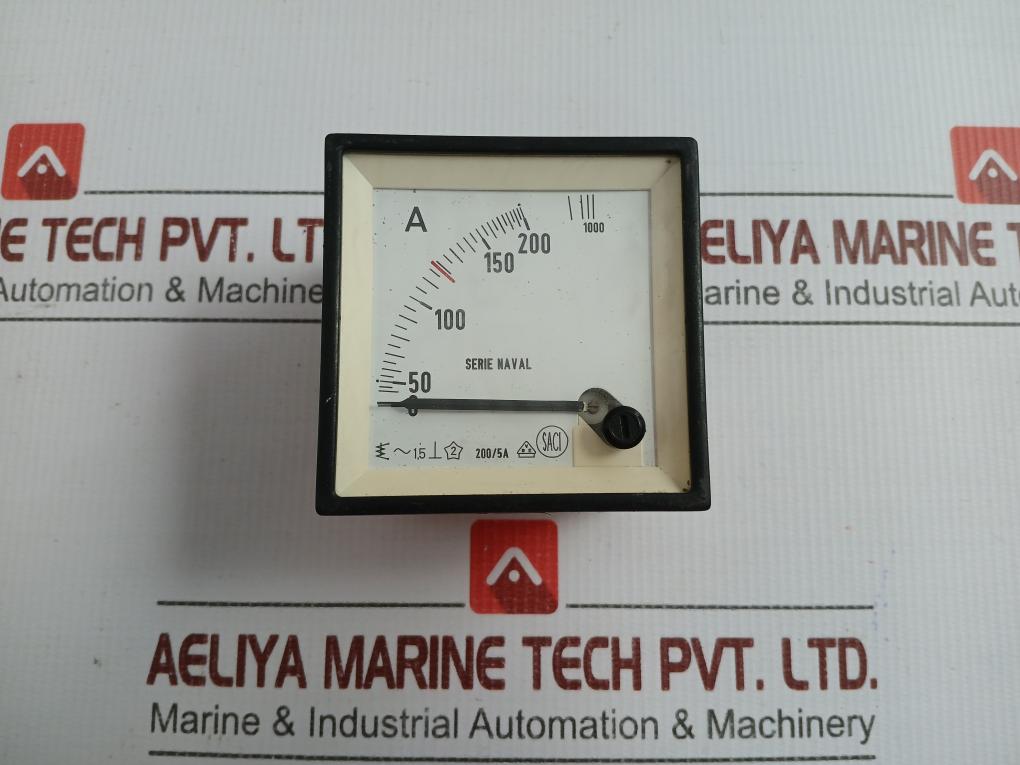 Analog Panel Ammeter 0-200/1000A Saci