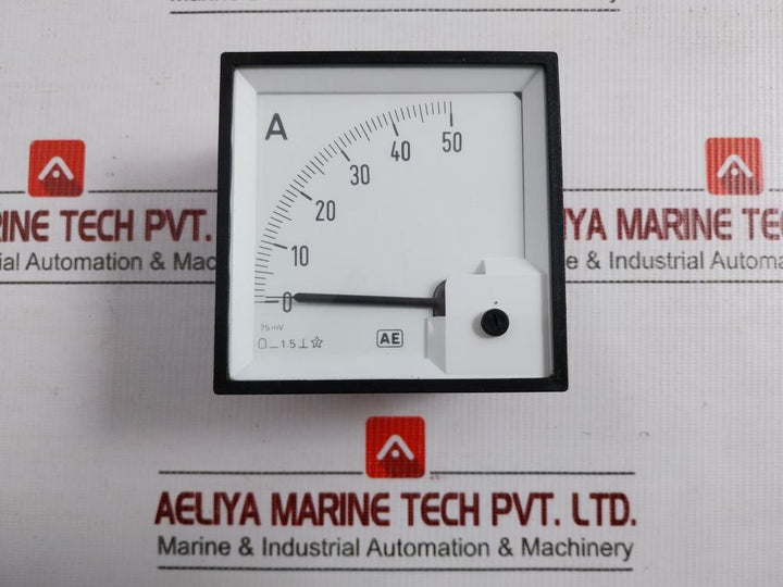 Analog Panel Ammeter 0-50A Automatic Electric 179193/4/74