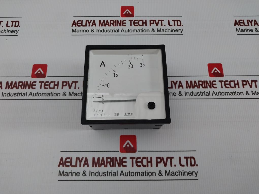 Analog Panel Ammeter Si96 Meco-g 0-25/1A