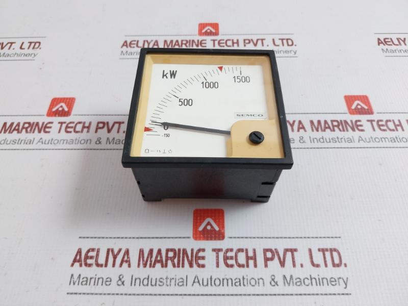Analog Panel Meter Semco -150 To 1500 Kw