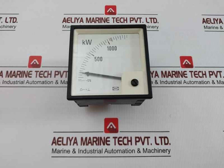 Analog Power Meter -175 To 1000 Kw Deif Dq96-x