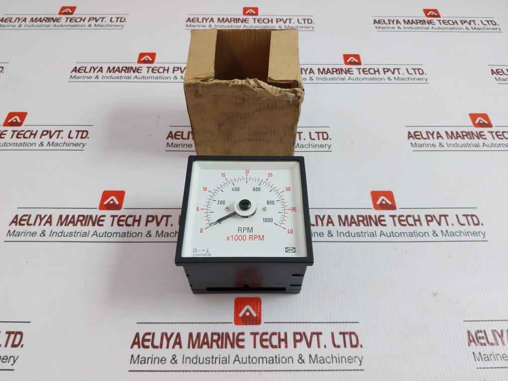 Analog Rpm Meter 0-40 X1000 Rpm Deif Dq96-c