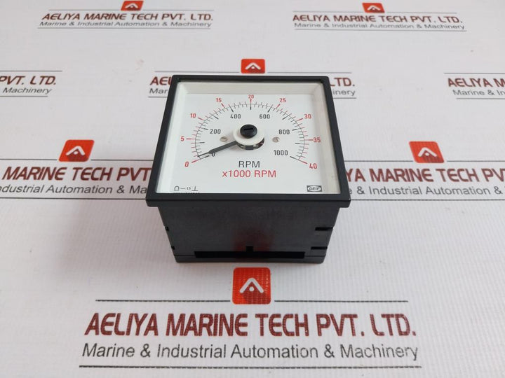 Analog Rpm Meter 0-40 X1000 Rpm Deif Dq96-c