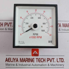 Analog Rpm Meter 0-40 X1000 Rpm Deif Dq96-c