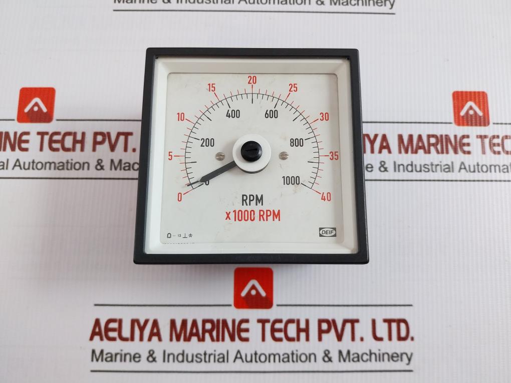 Analog Rpm Panel Meter 0-40 X1000 Deif