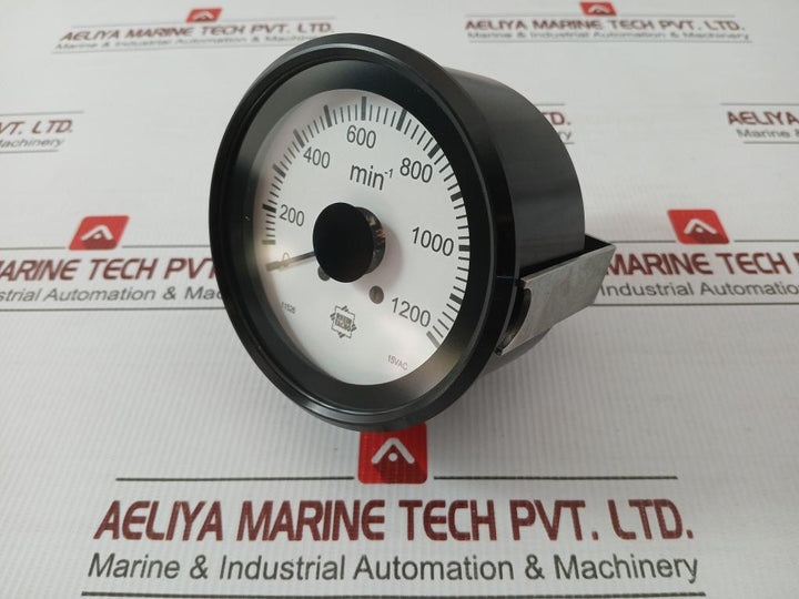 Analog Tachometer 11526 Rhein Tacho 0-1200 Min-1 15Vac