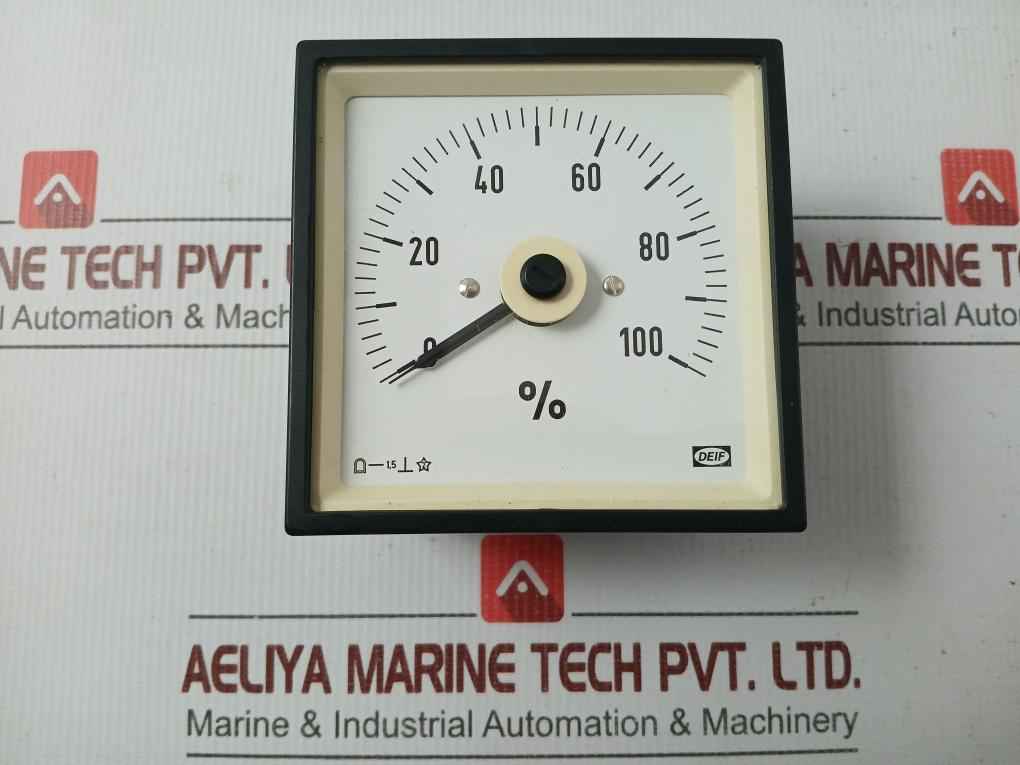 Analog Tachometer/Rpm Meter 0-100% Deif