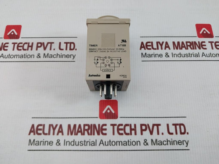 Analog Timer At8B Autonics 0-15 Sec 250Vac 50/60Hz