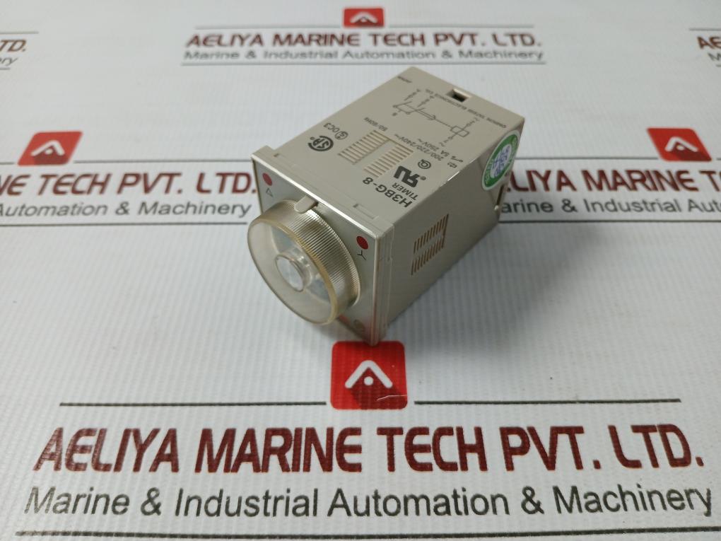 Analog Timer Relay 50/60Hz 5A 250V~ Omron H3Bg-8