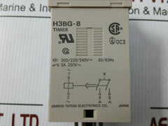 Analog Timer Relay 50/60Hz 5A 250V~ Omron H3Bg-8