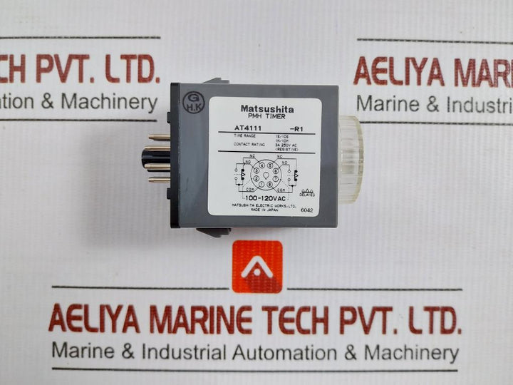 Analog Timer Relay At4111 Matsushita 100-120Vac 1S/10S