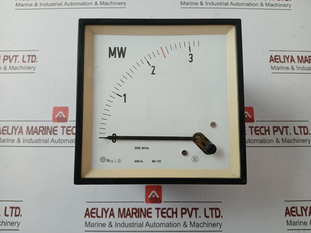 Analog (Megawatt) Power Meter 0-3 Mw Saci