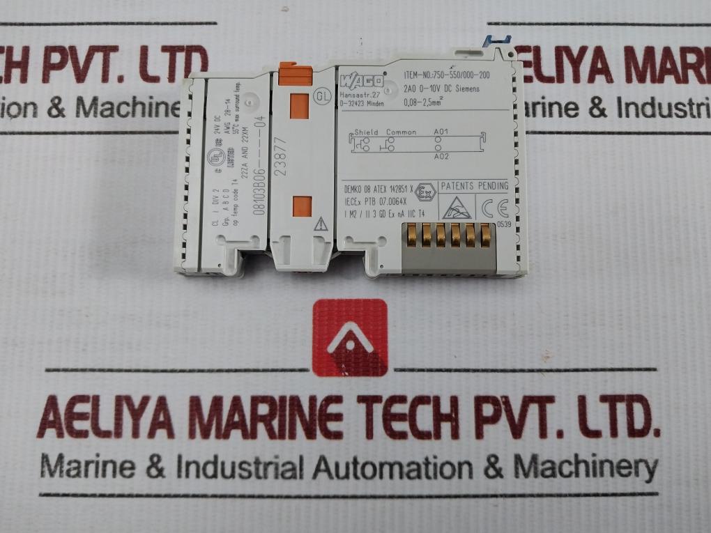 Analogue Output Module 750-550/000-200 Wago 0-10V Dc