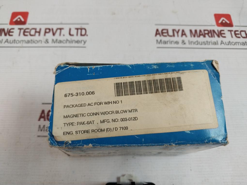 Anam Pak-6At-3 Magnetic Contactor Coil Voltage 200-220V 50/60 Hz 0.7A