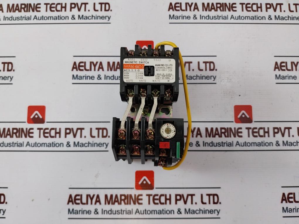 Anam Pak-6At-3 Magnetic Starter Switch T-11-3, 200-220V 50/60 Hz