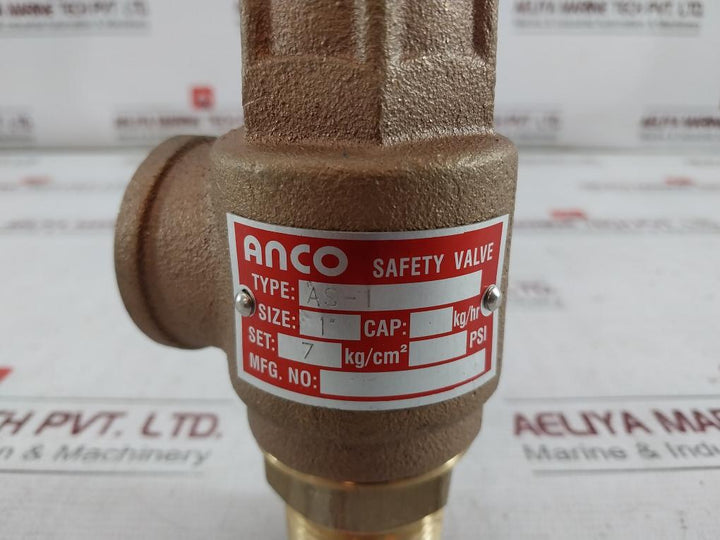 Anco As-1 Safety Valve 7 Kg/Cm2 Sc-30N, S190301-0016-3/Sb90301-0016-3, 30340S