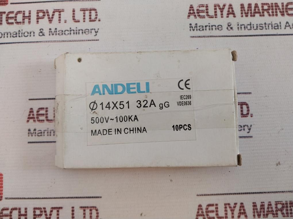 Lot of 3X Andeli GG 32A Fuse 500V~ 100Ka