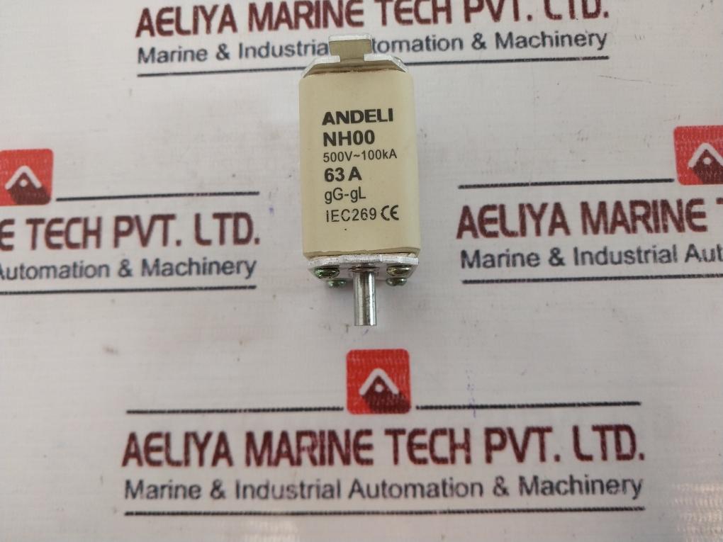 Andeli Nh00 Fuse Link 63A 500V~ 100Ka