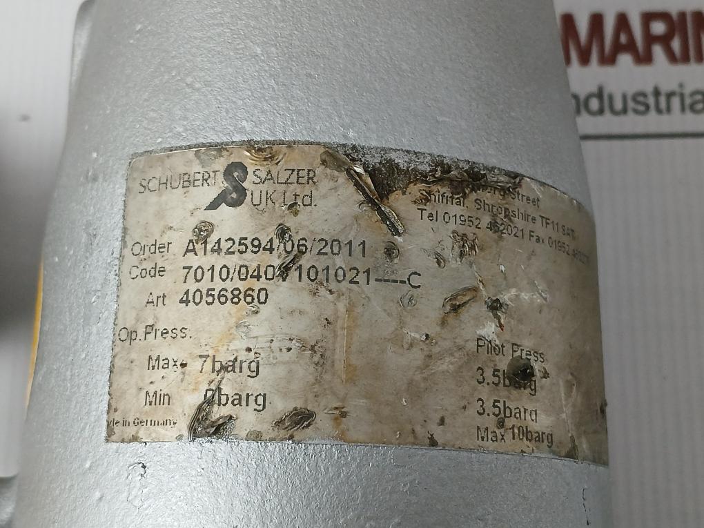 Angle Seat Solenoid Valve 7010/040V101021---c Schubert & Salzer