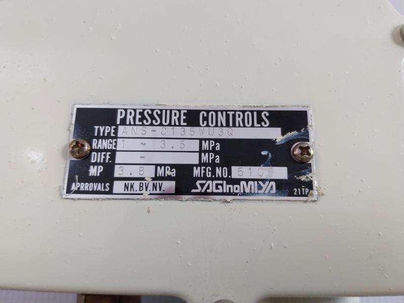 Ans-c135Wu3Q Pressure Control Switch Saginomiya
