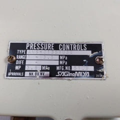 Ans-c135Wu3Q Pressure Control Switch Saginomiya