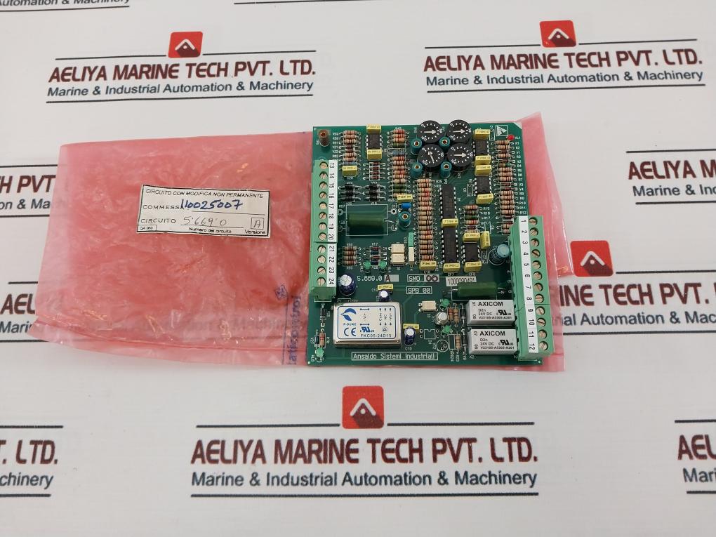 Ansaldo Sistemi 5.669.0A Printed Circuit Board Ver A