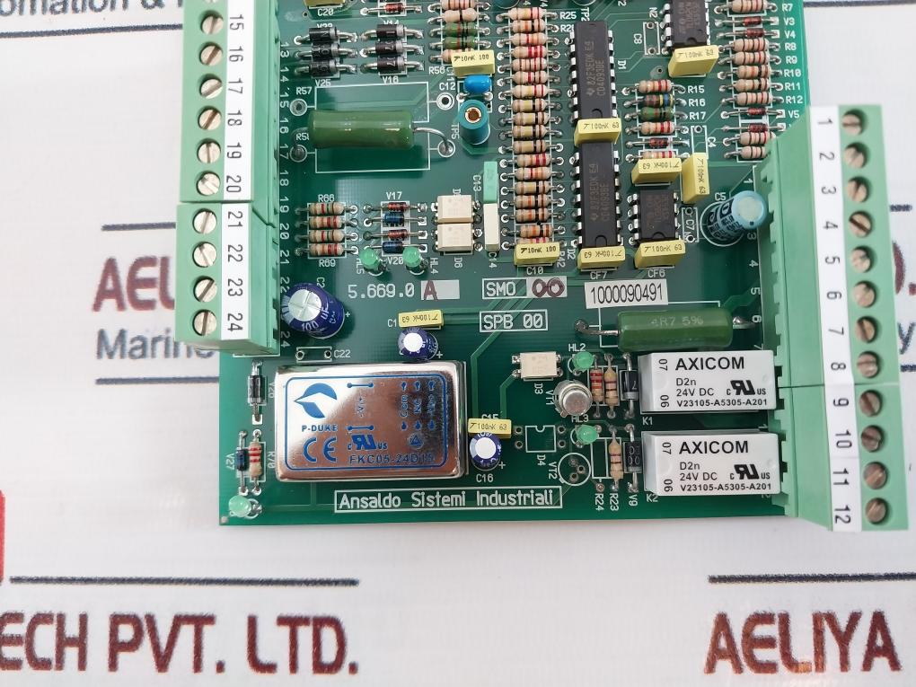Ansaldo Sistemi 5.669.0A Printed Circuit Board Ver A