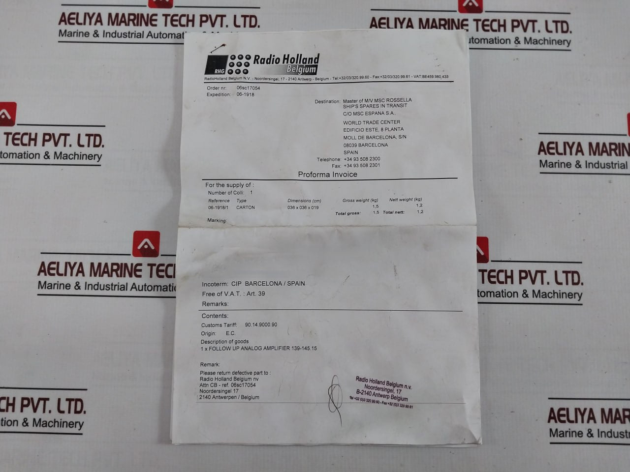 Anschutz 139-145.15 E02 Follow-up Control Pcb 4038B 94V-0 03C04 21381N
