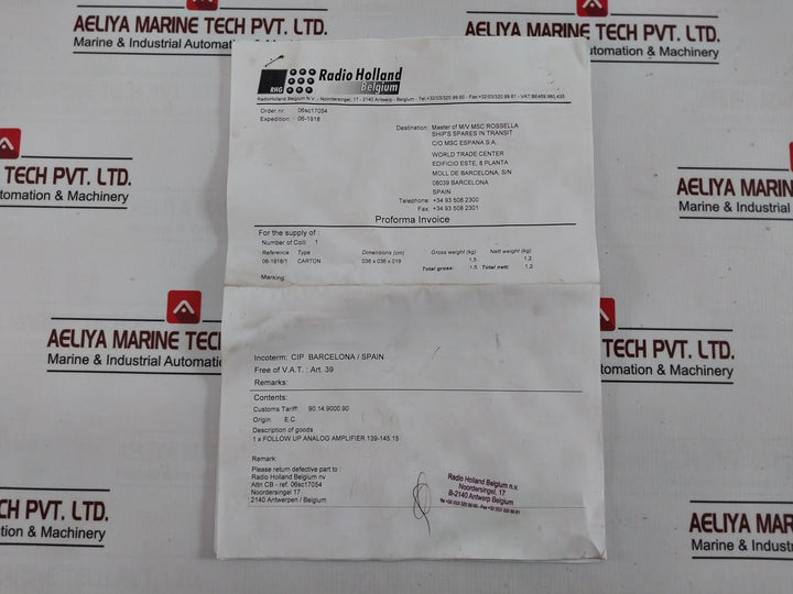 Anschutz 139-145.15 E02 Follow-up Control Pcb 4038B 94V-0 03C04 21381N