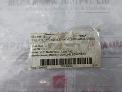 Anson 25020 Mud Valve Seat 7,500 Psi 7298000 729-90042 9 Oh, P012A