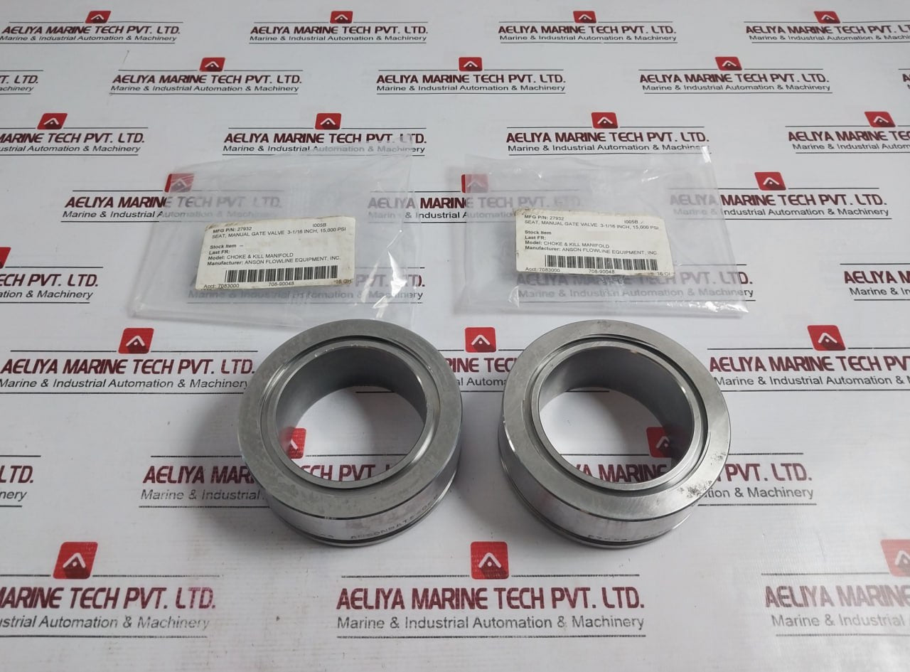 Anson 27932 Manual Gate Seat Valve I005B 7083000 708-90048 16 Oh