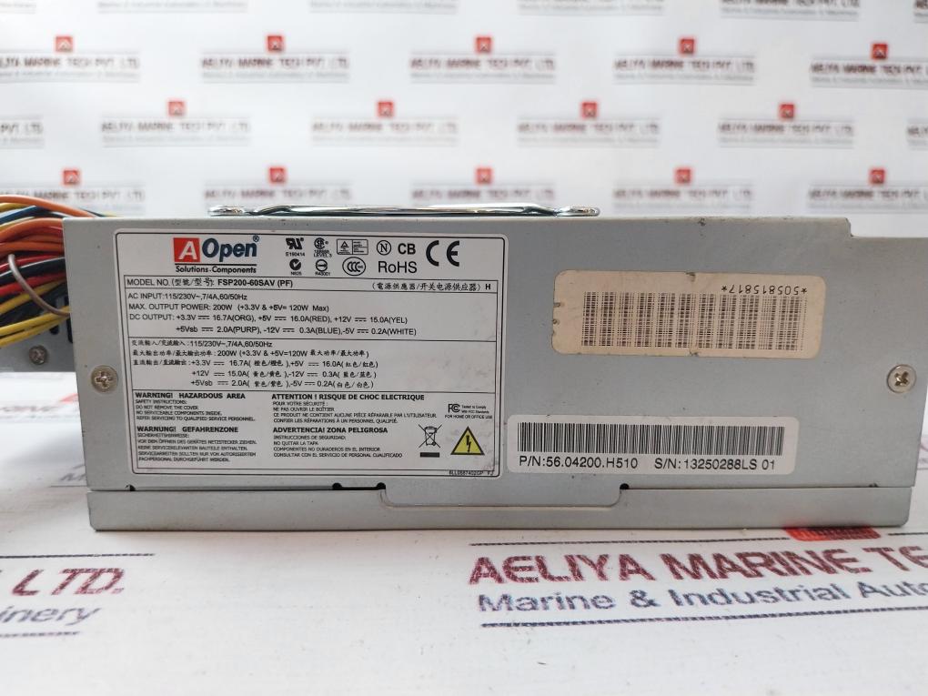 Aopen FSP200-60SAV (PF) Power Supply W/Noise Controller 56.04200.H510