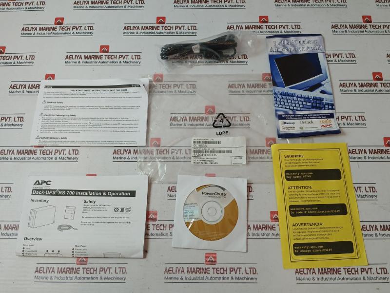 Apc 0L1663A Literature Kit Br700G Back-ups Rs700 D324V 990-7306B