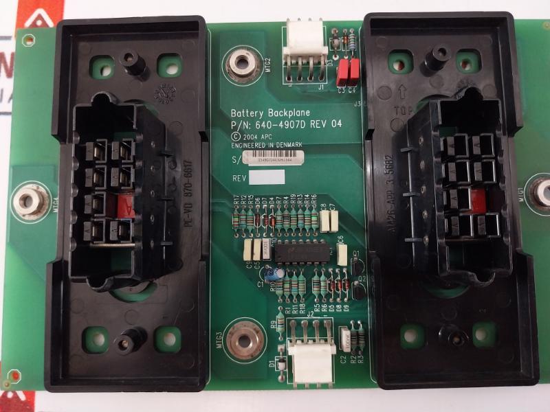 Apc 640-4907D Battery Backplane Rev 04 (Without Battery)