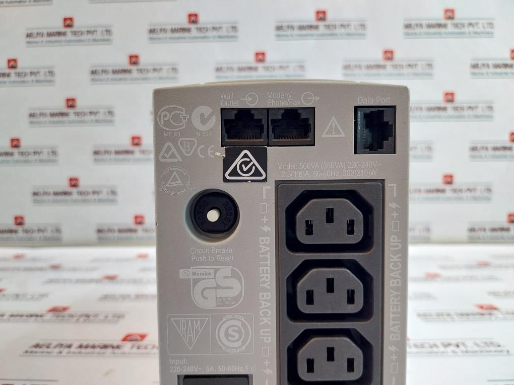 Apc Back-ups Cs-500 Uninterruptible Power Supply Black 300w 500va