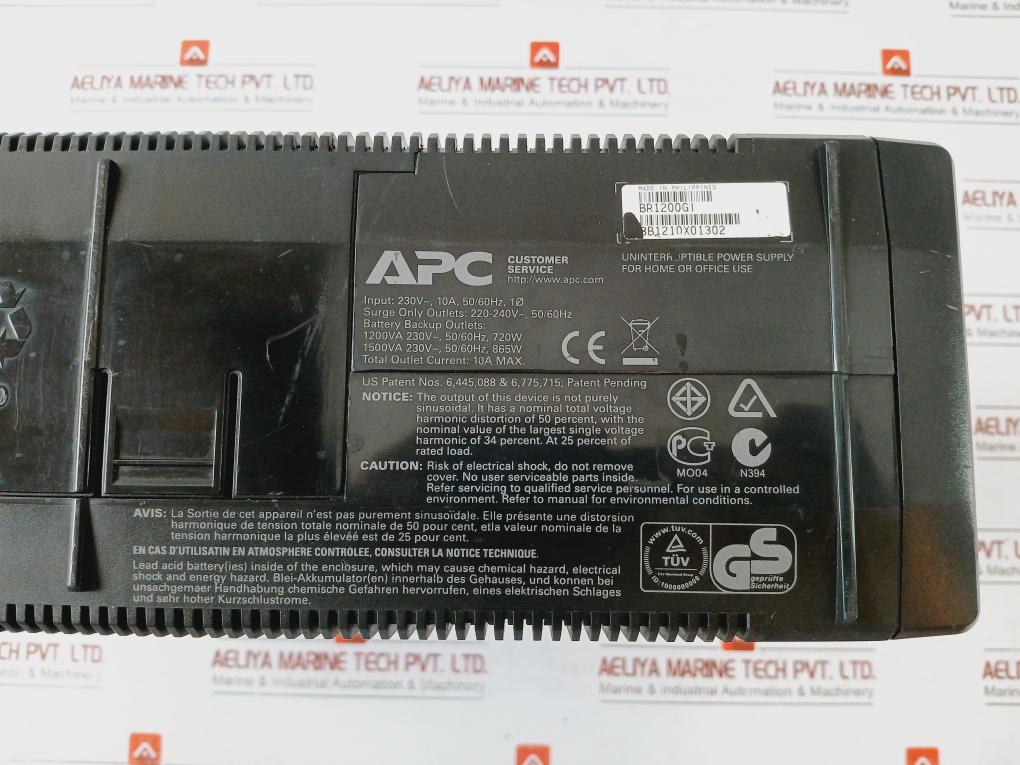 Apc Br1200Gi Power Saving Back-ups Pro 1200 230V 10A 50/60Hz 220-240V