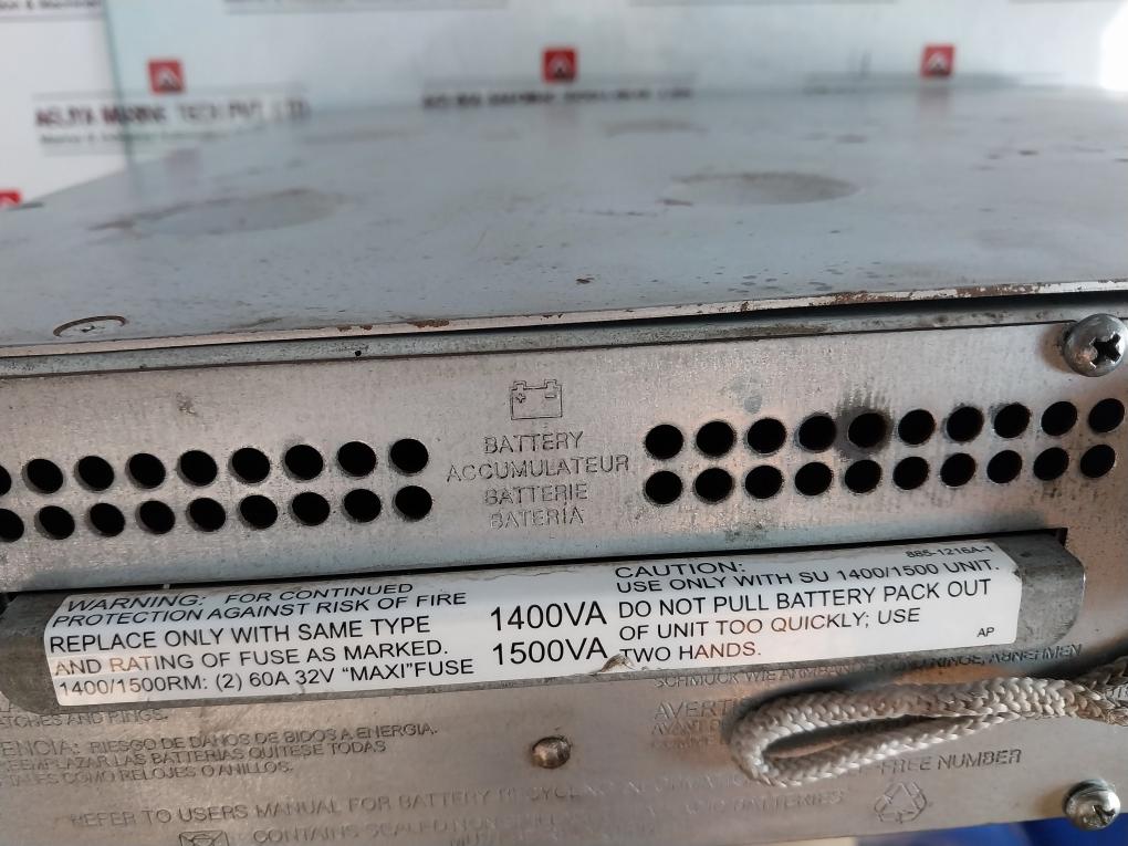 Apc Dla1500Rmi2U Uninterruptible Power Supply 220-240V 50/60Hz 1500Va 980W 7.25A