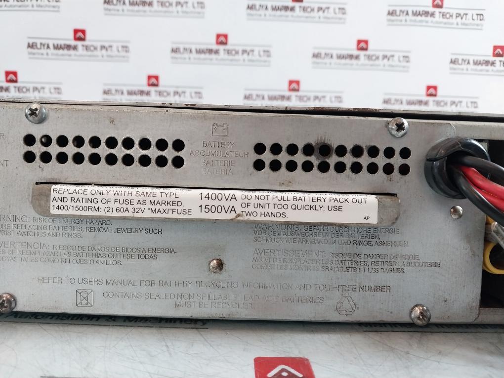 Apc Dla1500Rmi2U Uninterruptible Power Supply 220-240V 50/60Hz 1500Va 980W 7.25A