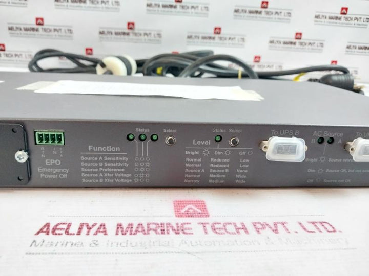 Apc Su042X163 Automatic Transfer Switch 120V 50-60Hz Ats 20A 100/120V 0M-7600A