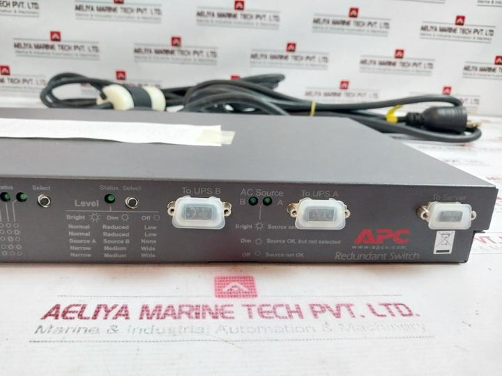 Apc Su042X163 Automatic Transfer Switch 120V 50-60Hz Ats 20A 100/120V 0M-7600A
