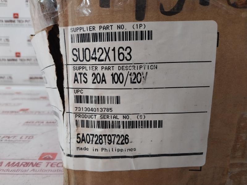Apc Su042X163 Automatic Transfer Switch 120V 50-60Hz Ats 20A 100/120V 0M-7600A