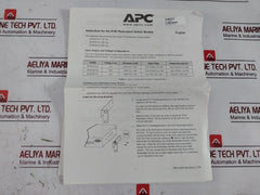 Apc Su042X163 Automatic Transfer Switch 120V 50-60Hz Ats 20A 100/120V 0M-7600A