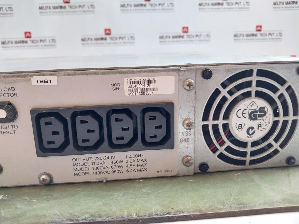 Apc Su1400Rmi2U Uninterruptible Power Supply 1400Va 950W 6.4A
