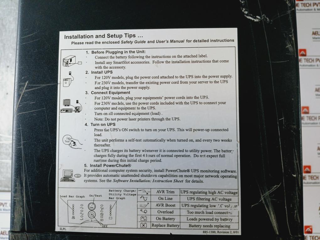 Apc Sua3000I Smart-uniterruptible Power Supply Unit 220V 50/60Hz 13A