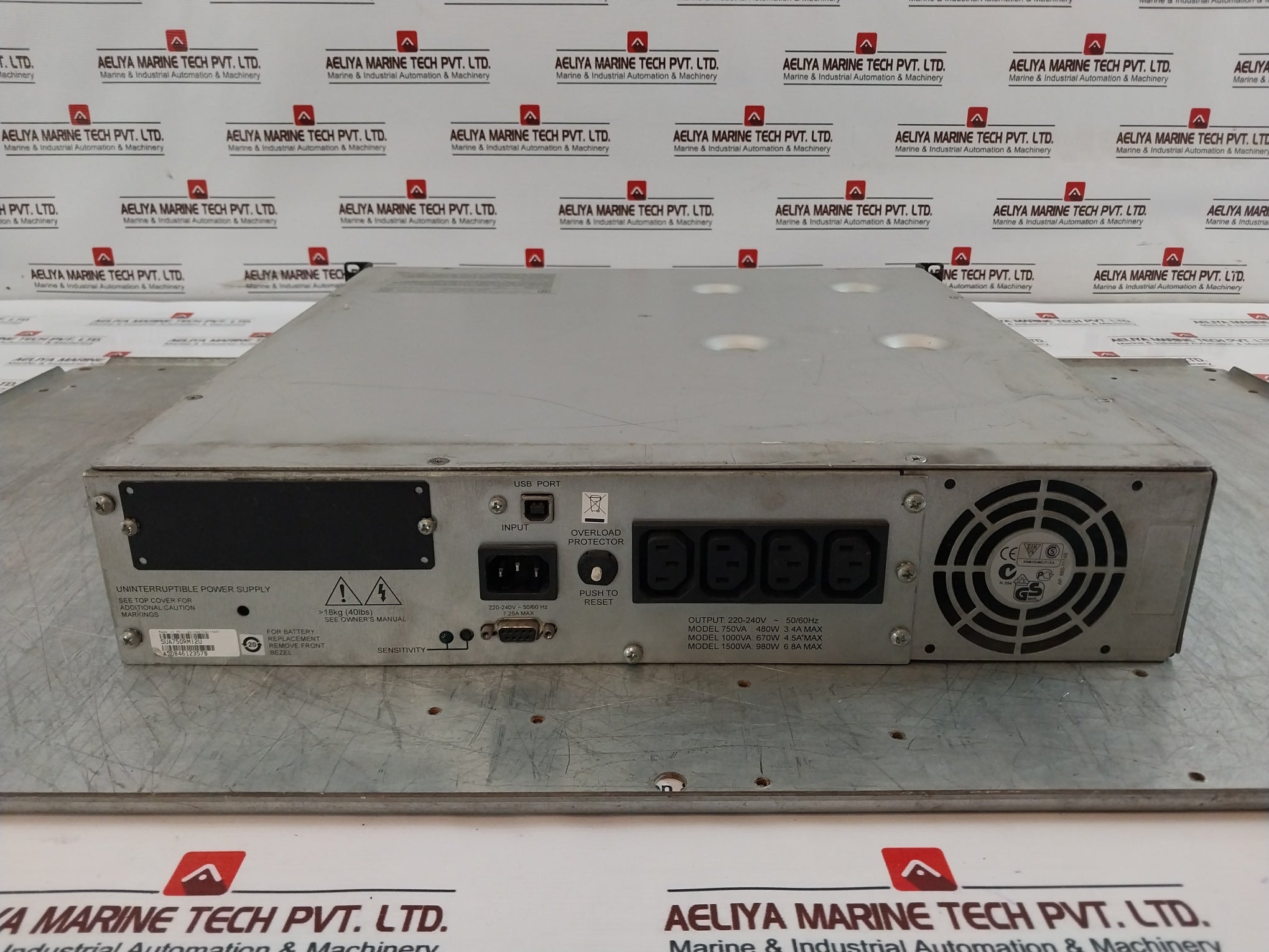 Apc Sua750Rmi2U Uninterruptible Power Supply 220-240V~ 50/60Hz 7.25A