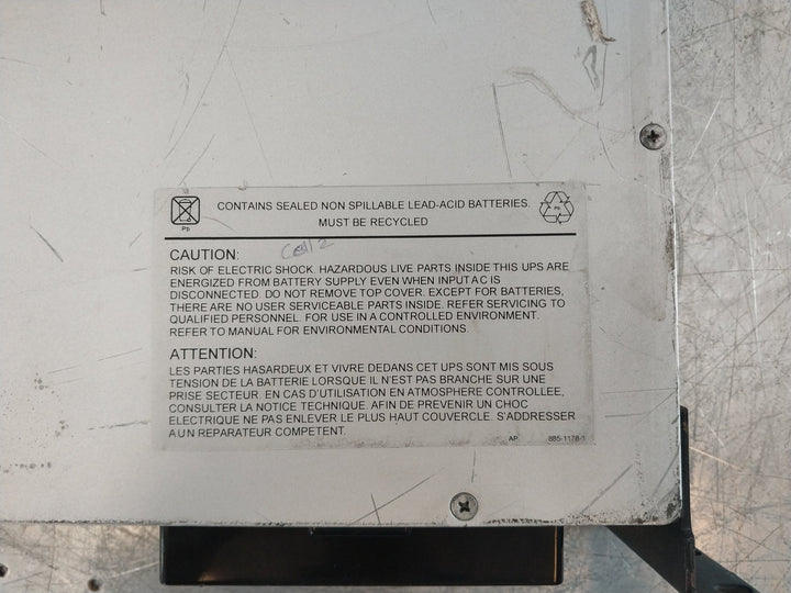 Apc Sua750Rmi2U Uninterruptible Power Supply 220-240V~ 50/60Hz 7.25A