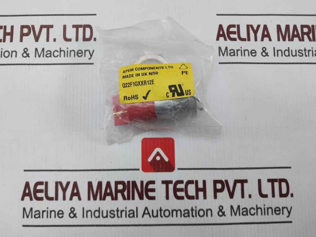 Apem Q22f1gxxr12e Red Panel Indicator Light 250v 10a Ela-d000-013